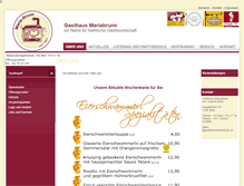 Tablet Screenshot of gasthausmariabrunn.at