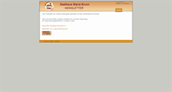 Desktop Screenshot of news.gasthausmariabrunn.at